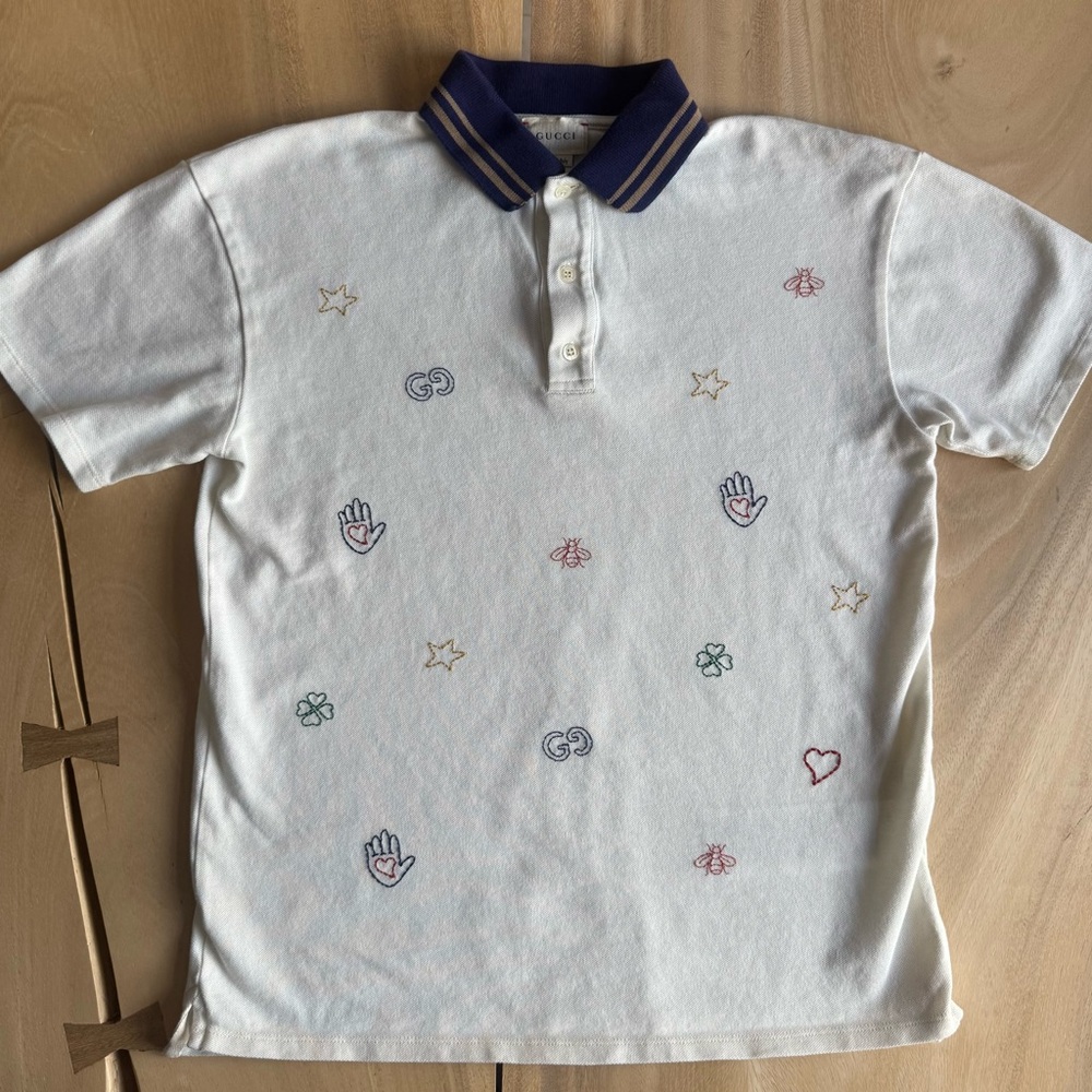 GUCCI Boys Cream Polo